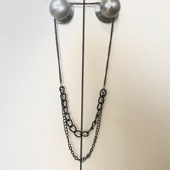 Necklace - Long black chain necklace - Picture 3 of 4